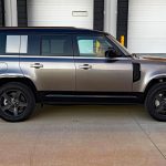 2025 Land Rover Defender 110 X-Dynamic SE in Silicon Silver, profile view