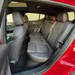 2025 Alfa Romeo Tonale Veloce in Alfa Rosso, rear-seat space, passenger space,