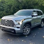 2025 Toyota Sequoia 1794 Edition in Celestial Silver, front 3/4 view