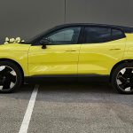 2025 Volvo EX30 in Moss Yellow, profile, Performance Ultra,