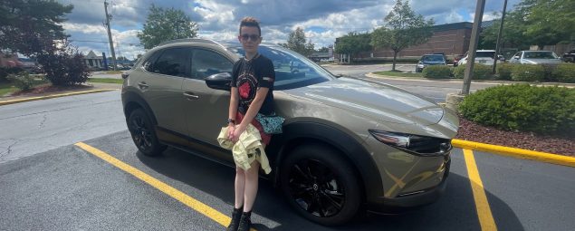 2024 Mazda CX-30 2.5 Carbo Turbo in Zircon Sand Metallic, Car shopping with Gen Z