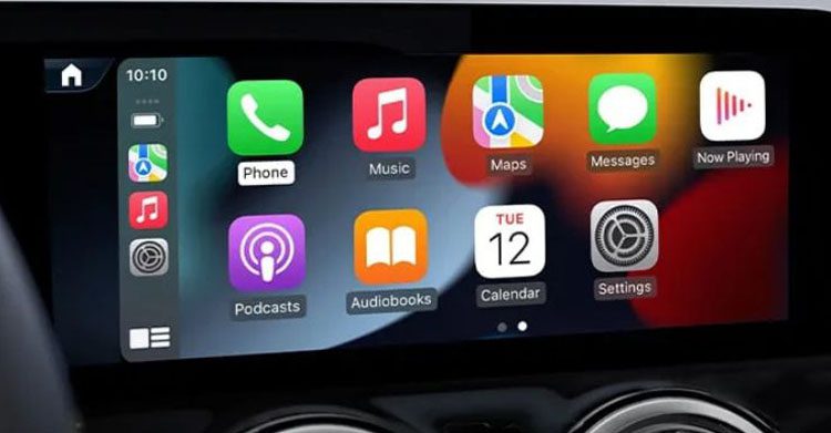 Apple CarPlay as seen in a Mercedes-Benz