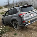 2026 Subaru Forester Wilderness, off-road course, wheel off ground,