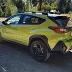 2026 Subaru Crosstrek Hybrid in Citron Yellow, rear view