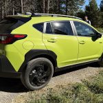 2026 Subaru Crosstrek Hybrid in Citron Yellow, rear 3/4 view