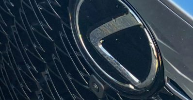 2025 Lexus RX 500h F Sport Performance in Iridium, grille logo, grille detail,