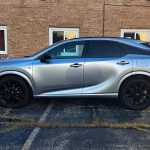 2025 Lexus RX 500h F Sport Performance in Iridium, profile view