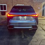 2025 Lexus RX 500h F Sport Performance in Iridium, rear view