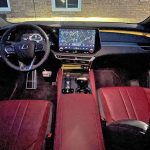 2025 Lexus RX 500h F Sport Performance in Iridium, Read leather, dashboard,