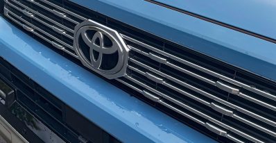 2025 Toyota 4Runner Limited in Heritage Blue, Grille detail,