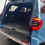 2025 Toyota 4Runner Limited in Heritage Blue, rear hatch, cargo area,