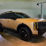 2027 Kia Telluride, front 3/4, matte finish,