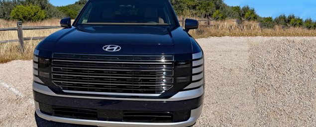 2026 Hyundai Palisade Hybrid Calligraphy, front view, grille