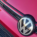 2025 Volkswagen Golf GTI SE in Kings Red, grille detail,