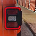 2025 Jeep Gladiator High Tide in Joose, taillight detail, LED taillights,