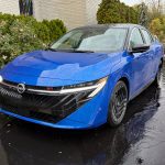 2026 Nissan Sentra SR, Blue, front 3/4 view,