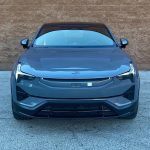2025 Polestar 3 in Thunder. Front end. front view.