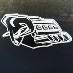 2026 Ram 1500 Big Horn in Granite Crystal, symbol of protest badge, hemi badge,