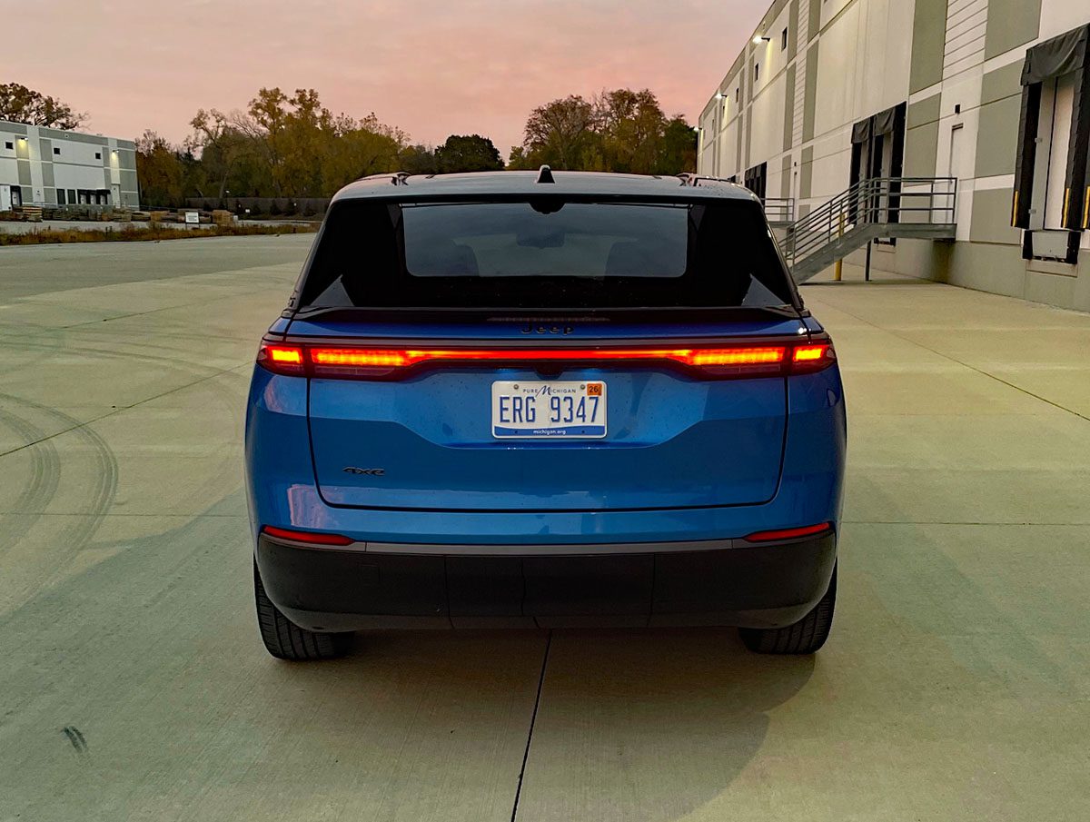2025 Jeep Wagoneer S Launch Edition in Hydro Blue Pearl, rear view,