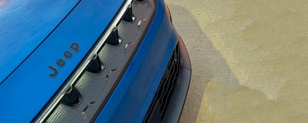 2025 Jeep Wagoneer S Launch Edition in Hydro Blue Pearl, grille detail,