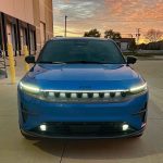 2025 Jeep Wagoneer S Launch Edition in Hydro Blue Pearl, Grille, front view,