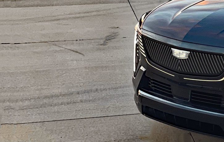 2026 Cadillac Escalade IQ Sport in Deep Space, Metallic, grille detail