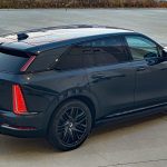 20265 Cadillac Escalade IQ Sport in Deep Space Metallic, rear 3/4 view