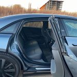 2026 Lucid Air Touring in Fathom Blue, rear-seat space,
