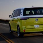 2025 Volkswagen ID. Buzz, yellow, rear view, yellow,