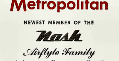1954 Nash Metropolitan ad text