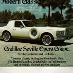 Cadillac Seville Opera Coupe, magazine ad, White Car