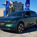 Zeekr 7X at Las Vegas Speedway , Green, front 3/4, CES