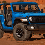 2025 Jeep Wrangler, doors off, Blue,