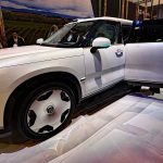 Zeekr 9X at 2026 CES, white, front 3/4 view, Las Vegas