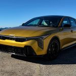 2026 Kia K4 Hatchback, front 3/4 view,