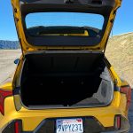 2026 Kia K4 Hatchback in Sparkling Yellow, rear, hatch open,