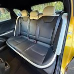 2026 Kia K4 Hatchback in Sparkling Yellow, rear seat,