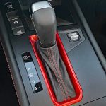 2026 Nissan Kicks SR in Arctic Ice Blue, shifter, gear selector,