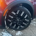 2026 Nissan Leaf Platinum+ in Coulis Red Pearl, 19-inch alloy wheels,