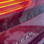 2026 Nissan Leaf Platinum+ in Coulis Red Pearl, Leaf badge, LED taillights,