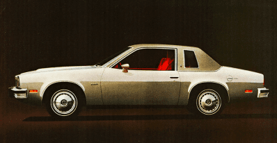 1975 Chevrolet Monza Magazine ad, silver, landau
