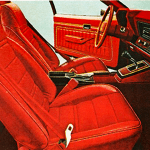 1975 Chevrolet Monza Magazine ad, red bucket seats