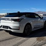 Zeekr 001, White, front 3/4 view,