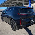 Zeekr X, rear 3/4 view, Las Vegas Speedway