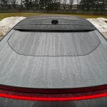 2026 Polestar 4 in Stratus, close up of rear panel, no glass,