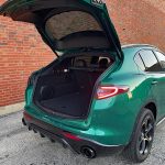 2025 Alfa Romeo Stelvio Intensa in Verde Fangio, cargo area, rear hatch,