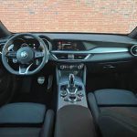 2025 Alfa Romeo Stelvio Intensa in Verde Fangio, interior, seats, dashboard,