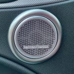 2025 Alfa Romeo Stelvio Intensa in Verde Fangio, Harman Kardon speaker grille,