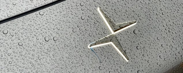 2026 Polestar 4 in Stratus, Hood logo