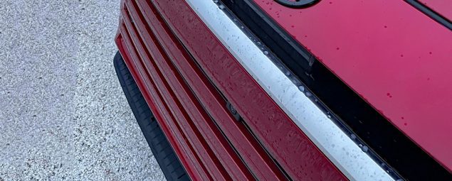 2026 Lexus TX 350 Luxury in Matador Red, grille detail, front clip,